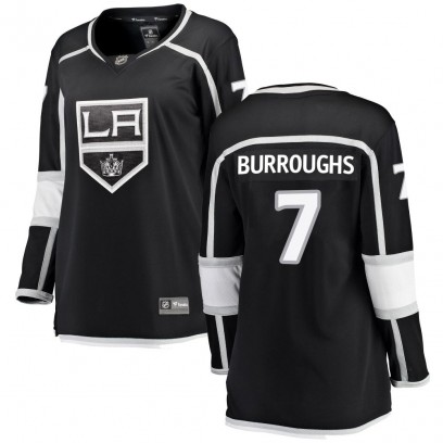 Women's Breakaway Los Angeles Kings Kyle Burroughs Fanatics Branded Home Jersey - Black