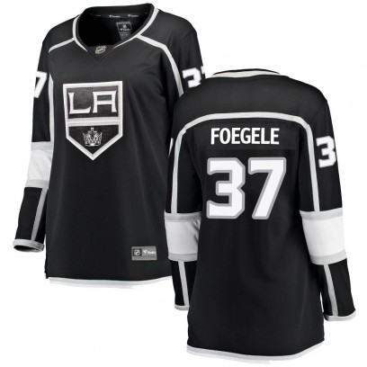 Women's Breakaway Los Angeles Kings Warren Foegele Fanatics Branded Home Jersey - Black