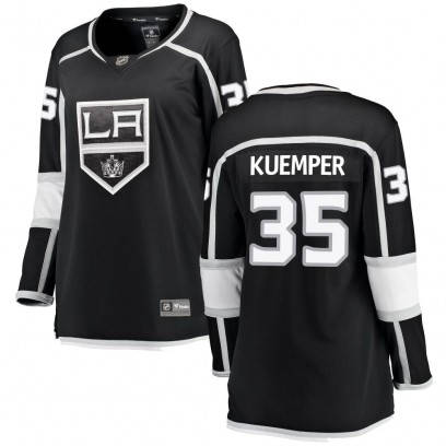 Women's Breakaway Los Angeles Kings Darcy Kuemper Fanatics Branded Home Jersey - Black