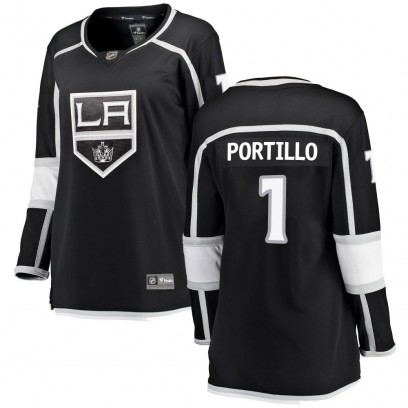 Women's Breakaway Los Angeles Kings Erik Portillo Fanatics Branded Home Jersey - Black