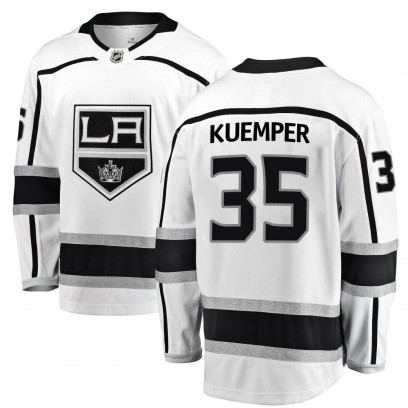 Men's Breakaway Los Angeles Kings Darcy Kuemper Fanatics Branded Away Jersey - White