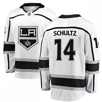 Men's Breakaway Los Angeles Kings Dave Schultz Fanatics Branded Away Jersey - White