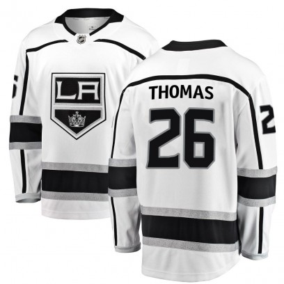 Men's Breakaway Los Angeles Kings Akil Thomas Fanatics Branded Away Jersey - White