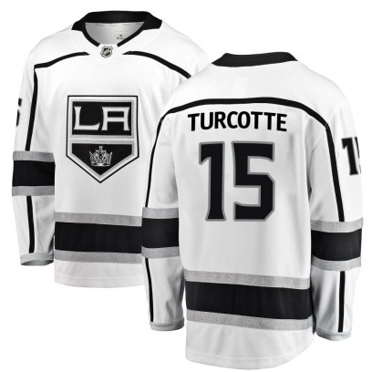 Men's Breakaway Los Angeles Kings Alex Turcotte Fanatics Branded Away Jersey - White