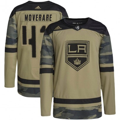 Youth Authentic Los Angeles Kings Jacob Moverare Adidas Military Appreciation Practice Jersey - Camo