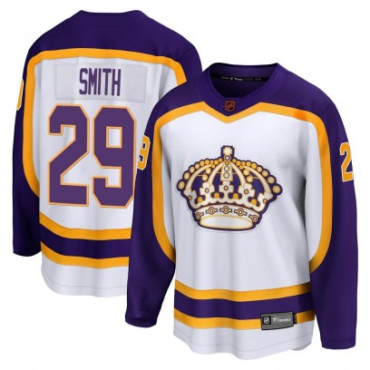 Men's Breakaway Los Angeles Kings Billy Smith Fanatics Branded Special Edition 2.0 Jersey - White