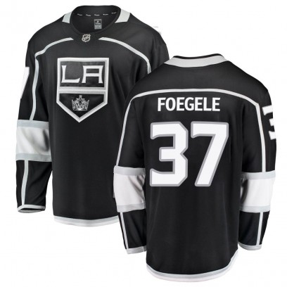 Youth Breakaway Los Angeles Kings Warren Foegele Fanatics Branded Home Jersey - Black