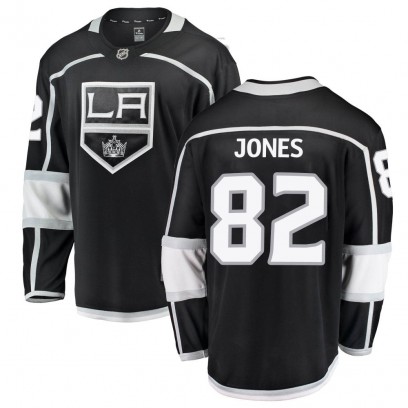 Youth Breakaway Los Angeles Kings Caleb Jones Fanatics Branded Home Jersey - Black