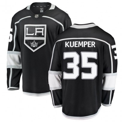 Youth Breakaway Los Angeles Kings Darcy Kuemper Fanatics Branded Home Jersey - Black