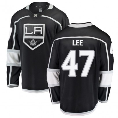 Youth Breakaway Los Angeles Kings Andre Lee Fanatics Branded Home Jersey - Black