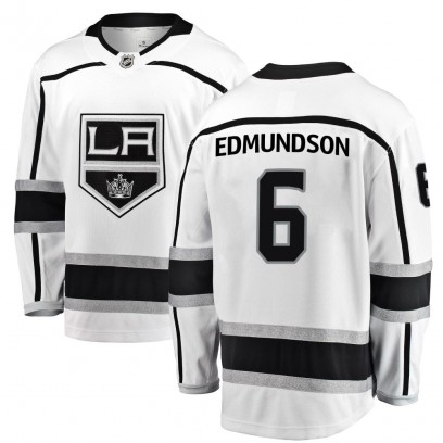 Youth Breakaway Los Angeles Kings Joel Edmundson Fanatics Branded Away Jersey - White