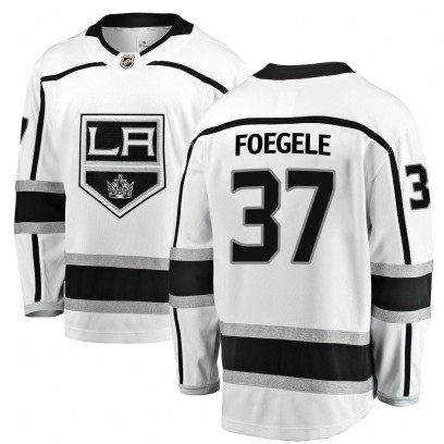 Youth Breakaway Los Angeles Kings Warren Foegele Fanatics Branded Away Jersey - White