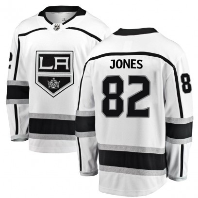 Youth Breakaway Los Angeles Kings Caleb Jones Fanatics Branded Away Jersey - White