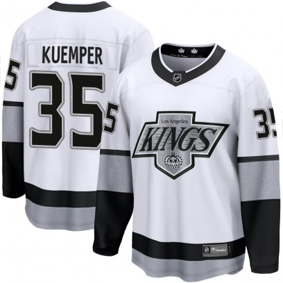 Youth Premier Los Angeles Kings Darcy Kuemper Fanatics Branded Breakaway Alternate Jersey - White