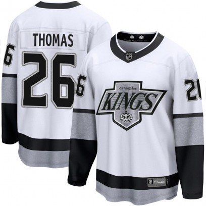 Youth Premier Los Angeles Kings Akil Thomas Fanatics Branded Breakaway Alternate Jersey - White