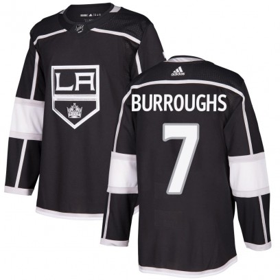 Youth Authentic Los Angeles Kings Kyle Burroughs Adidas Home Jersey - Black