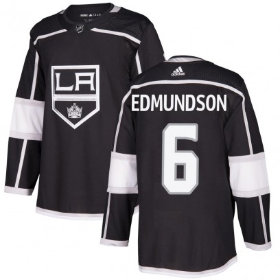 Youth Authentic Los Angeles Kings Joel Edmundson Adidas Home Jersey - Black