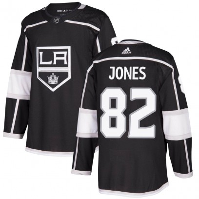 Youth Authentic Los Angeles Kings Caleb Jones Adidas Home Jersey - Black