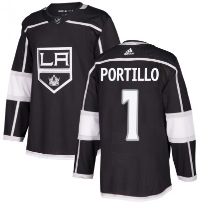 Youth Authentic Los Angeles Kings Erik Portillo Adidas Home Jersey - Black