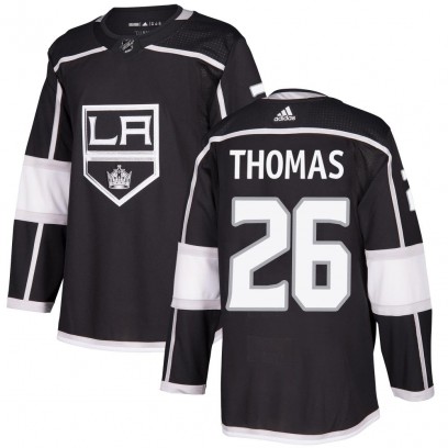 Youth Authentic Los Angeles Kings Akil Thomas Adidas Home Jersey - Black