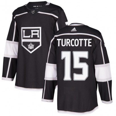 Youth Authentic Los Angeles Kings Alex Turcotte Adidas Home Jersey - Black