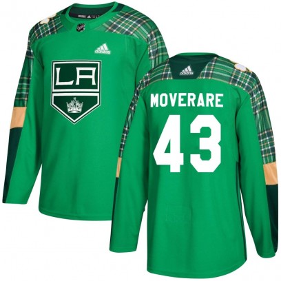 Youth Authentic Los Angeles Kings Jacob Moverare Adidas St. Patrick's Day Practice Jersey - Green