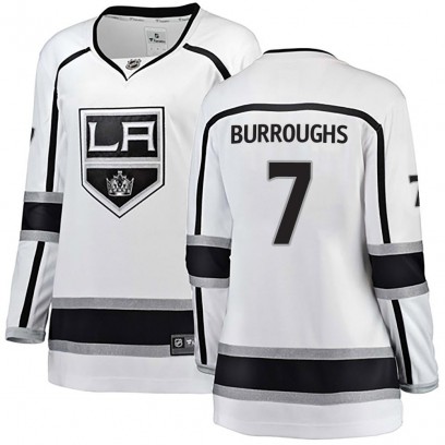 Women's Breakaway Los Angeles Kings Kyle Burroughs Fanatics Branded Away Jersey - White