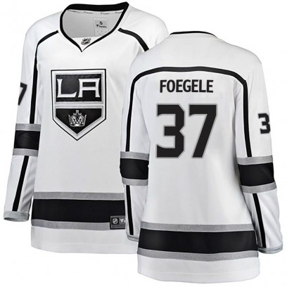 Women's Breakaway Los Angeles Kings Warren Foegele Fanatics Branded Away Jersey - White