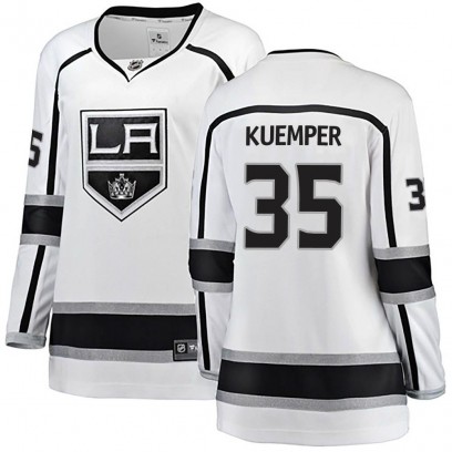 Women's Breakaway Los Angeles Kings Darcy Kuemper Fanatics Branded Away Jersey - White