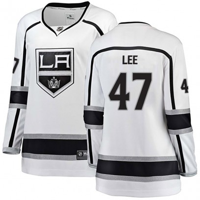 Women's Breakaway Los Angeles Kings Andre Lee Fanatics Branded Away Jersey - White