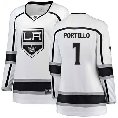 Women's Breakaway Los Angeles Kings Erik Portillo Fanatics Branded Away Jersey - White