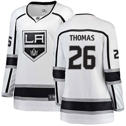 Women's Breakaway Los Angeles Kings Akil Thomas Fanatics Branded Away Jersey - White