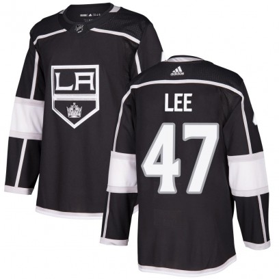 Men's Authentic Los Angeles Kings Andre Lee Adidas Home Jersey - Black