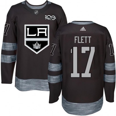 Youth Authentic Los Angeles Kings Bill Flett 1917-2017 100th Anniversary Jersey - Black