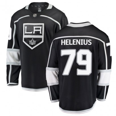 Men's Breakaway Los Angeles Kings Samuel Helenius Fanatics Branded Home Jersey - Black