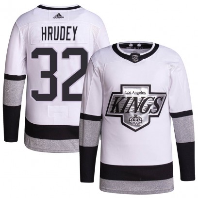 Men's Authentic Los Angeles Kings Kelly Hrudey Adidas 2021/22 Alternate Primegreen Pro Player Jersey - White